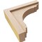 Ekena Millwork 3"W x 12"D x 12"H Thin Warren Rough Cedar Woodgrain TimberThane Corbel, Primed Tan CORUR03X12X12WARRCPR - alternate 2